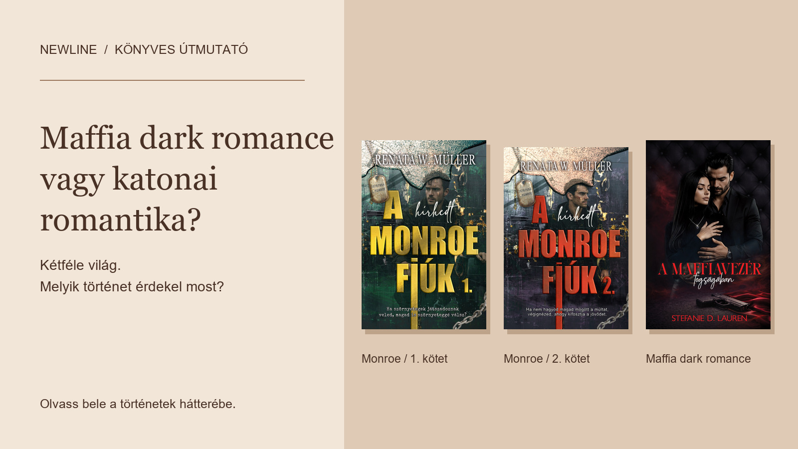 Maffia dark romance vagy katonai romantika? Így válassz könyvet