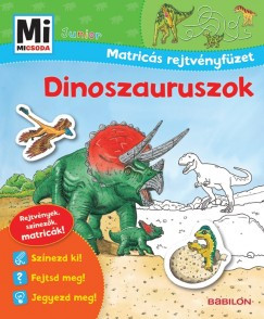 Monika Ehrenreich - Dinoszauruszok - Matricás rejtvényfüzet (nyomtatott)