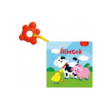 Textilkönyv rágókával - Állatok